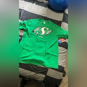 Saskatchewan roughriders shirt size small, never worn, new with tags
